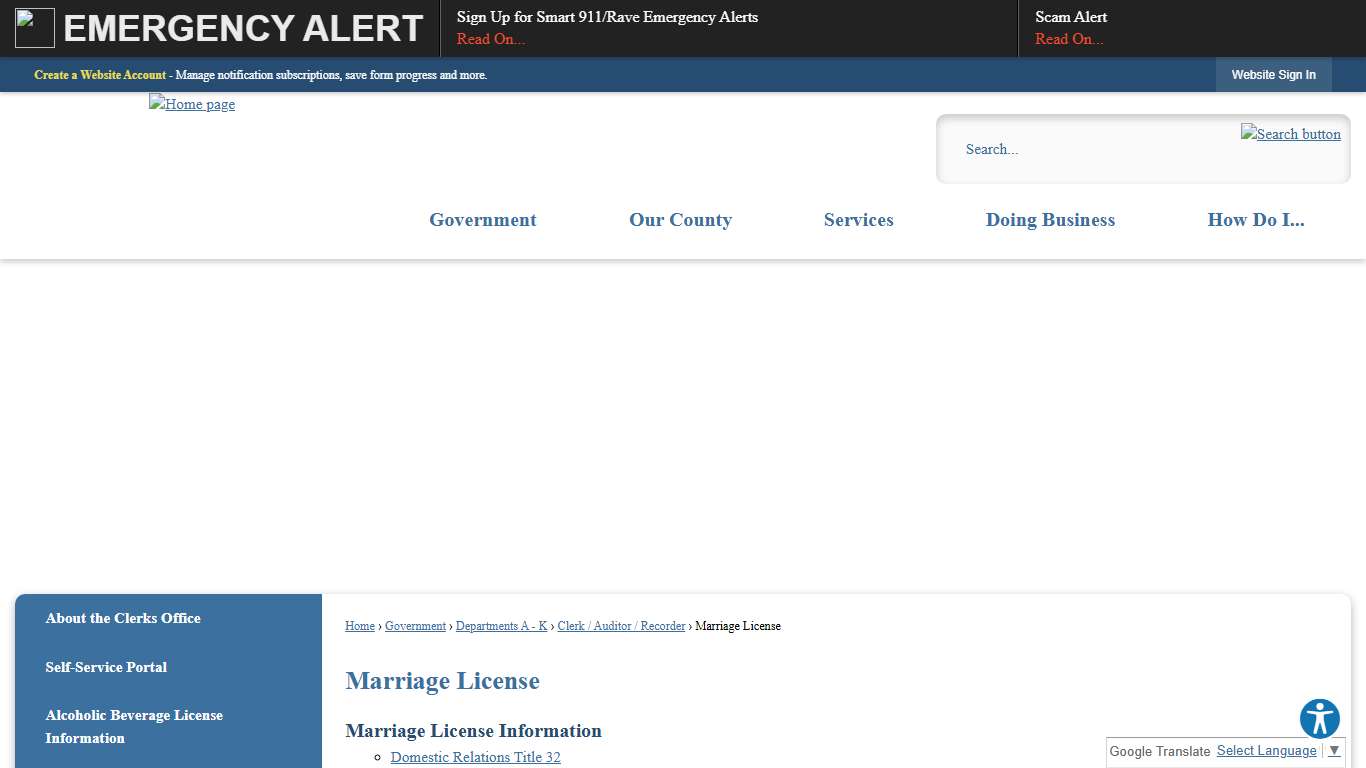 Marriage License Blaine County, ID